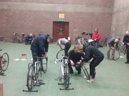 KC Wheelers Bike Work Shop  - Preparing for M2M cycle