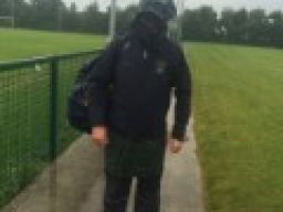 A Very Wet but Happy John Shovlin - AFL4 Manager