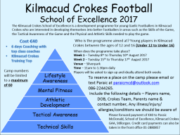 Football School Of Excellence  Starts August 8th in Silverpark