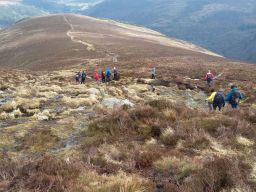 Kickstart Hillwalkers enjoy a bright day in Glendalough