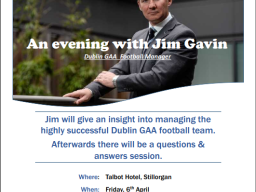 An Evening With Jim Gavin in Support of Laura Lynn
