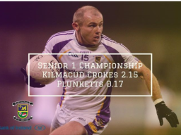 Senior Footballers beat Oliver Plunketts in 2nd Round of Dublin Championship
