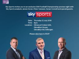Sky Sports GAA Football Championship Preview in Kilmacud Crokes Thursday July 12th