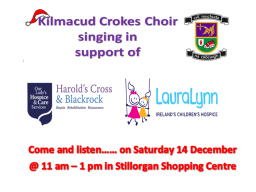 Kilmacud Crokes Choir December 14th in