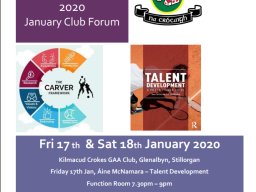 Kilmacud Crokes Coaching 2020 17th / 18th January