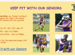 Keep Fit with our Seniors Every Thursday on Facebook !