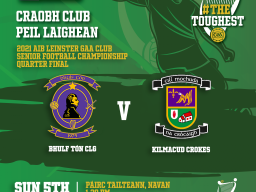  Tickets now available for Sunday’s Leinster Football Quarter Final in Navan - Kilmacud Crokes V Wolfe Tones
