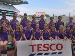 u12 Camogie Team in Croke Park