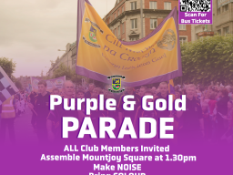 Lets Make Some Noise - Purple and Gold Parade