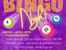 Join us for Bingo on Friday 28th as part of the #LidlOneGoodClub initiative