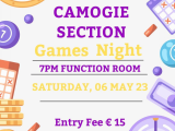 Camogie Section - Games Night Poster