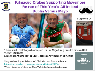 Kilmacud Crokes Support Movembere - Dublin Versus Mayo - The Real Final !!!!!