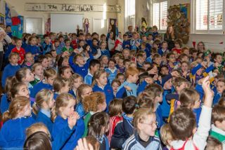 Sam comes to visit Carysfort NS