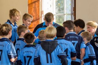 Sam comes to visit St Mary's Booterstown