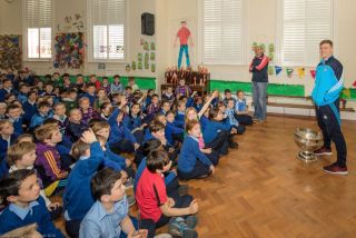 Sam comes to visit Carysfort NS