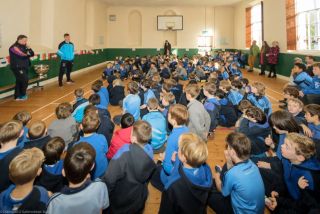 Sam comes to visit St Mary's Booterstown