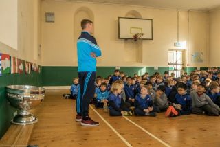Sam comes to visit St Mary's Booterstown