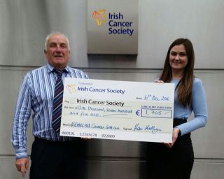 Kevin Mulligan CRokes Club Welfare Officer and Sinead Gillespie from ICS