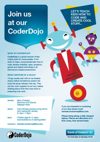 Club Spoonsor BOI Coder Dojo Invite