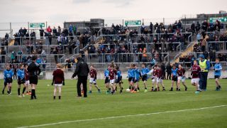 U12 Footballers Play at Half time in All Ireland U21 Football Final