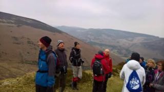 Kickstart walk in Knocknacloghoge at Lough Dan