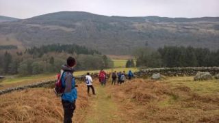 Kickstart walk in Knocknacloghoge at Lough Dan
