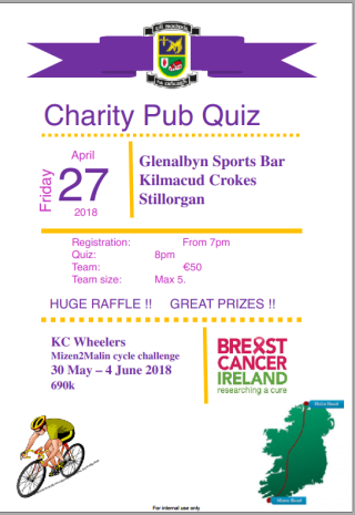 M2M Table Quiz Fundraiser