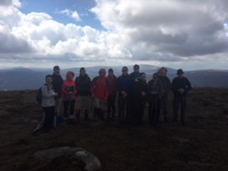Hikers conquer Tonelagee