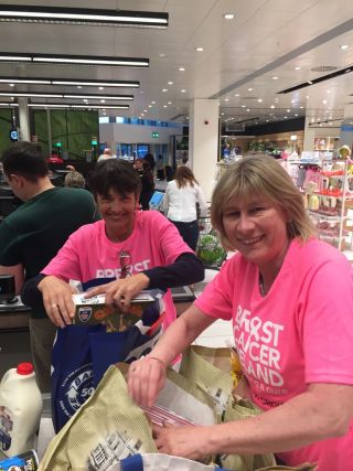 Static Cycling and Bag Packing Fundraising over the May Bank Holiday Weekend for Nissan Crokes / BCI M2M  2018