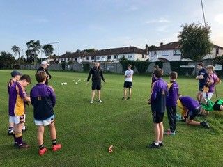 JUVENILE FOOTBALL GOAL KEEPING COACHING SESSION