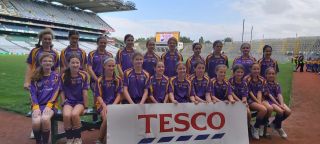 u12 Camogie Team in Croke Park