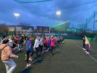 U12's left the balls and sliotars aside to take part in a Zumba session as part of Lidl's One Good Club Be Active week