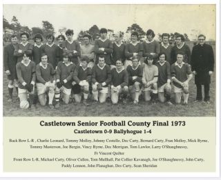 Well done to Senior Footballer Hugh Kenny 