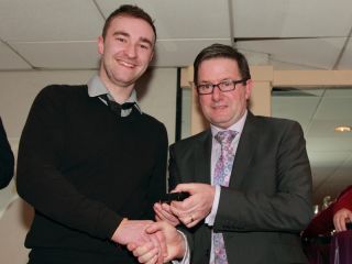 U21 presentation by Tom O Donnell to Brendan Halpin