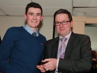 U21 presentation by Tom O Donnell to Cian O'Brien