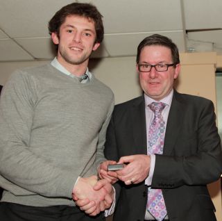 U21 presentation by Tom O Donnell to Barry Horan