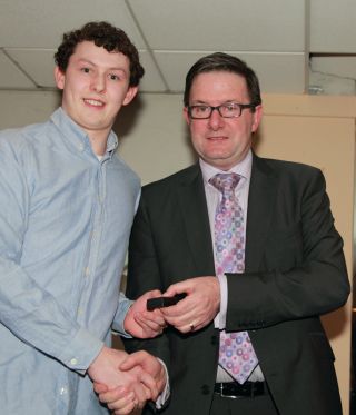 U21 presentation by Tom O Donnell to Sean McGrath