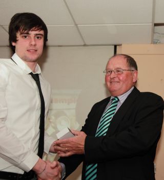 Senior medal presentation by Sean Shanley to Brian Hanamy