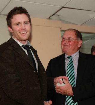 Senior Team presentation by Ross O'Carroll to Billy Noctor