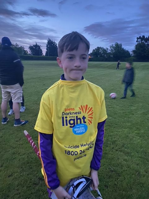 Kilmacud Crokes Under 13's Supporting Darkness Into Light Pieta House Fund Raiser 