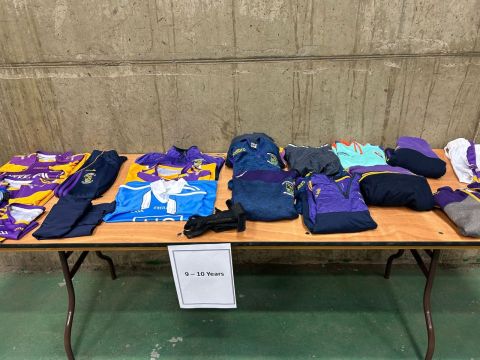 Selection of jerseys