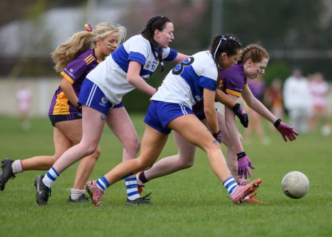 Scrapping for the ball on the ground