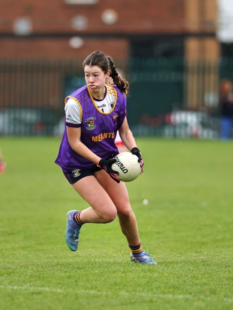 Kilmacud goalkeeper in possession