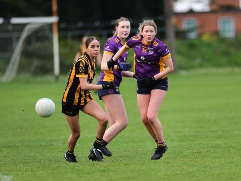 Two players chase the ball